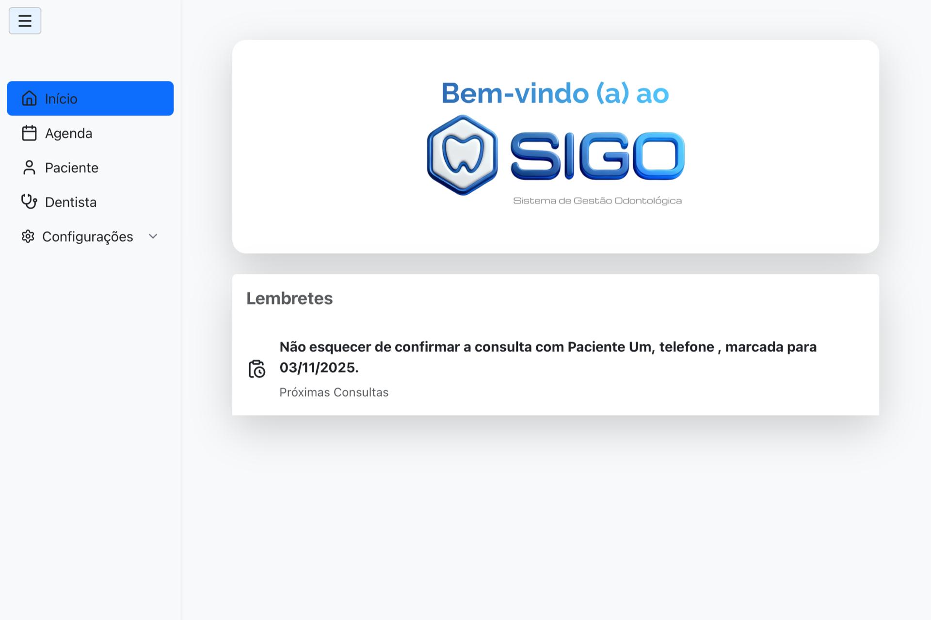 Dashboard SIGO